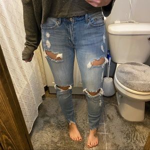 Kancan distressed denim